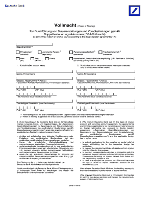 Vollmacht (Power of Attorney)