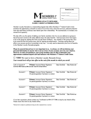 MLR Family Group Authorization Form - members1st