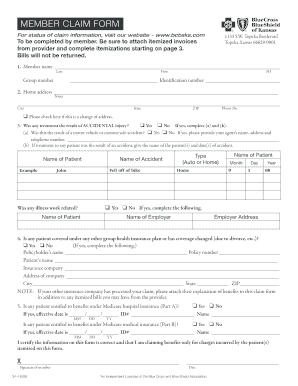 Member Claim Form