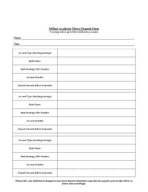 Milton Academy Direct Deposit Form You may select up to - calendar milton