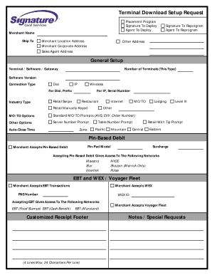 Inspection sheet template excel - Terminal Download Setup Request - MerchantInfo