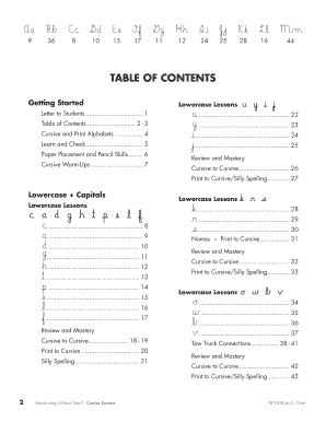 Cursive Success Workbook
