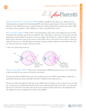 Retinopathy of Prematurity (ROP) Information Sheet