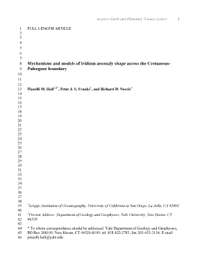in press Earth and Planetary Science Letters