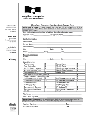 My galaxy nycdoe - Home Buyer Education Class Certificate Request Form - n2n