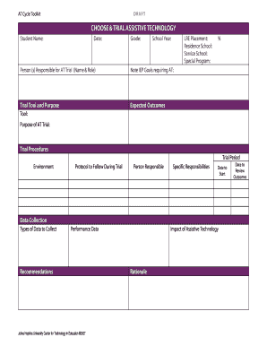 Assistive Technology Trial Form