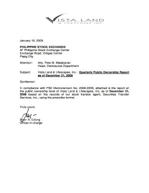 PHILIPPINE STOCK EXCHANGE 4F Philippine Stock Exchange