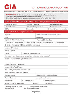 CTHEIA Artisan Program Application