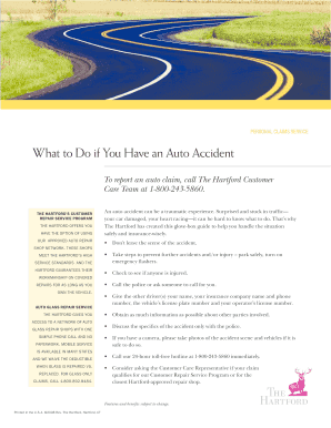 Auto Accident Claim Form