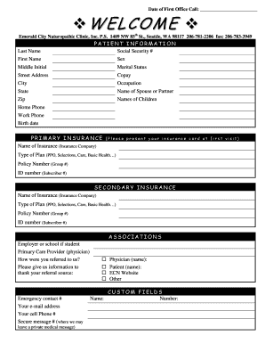 Patient Intake Form