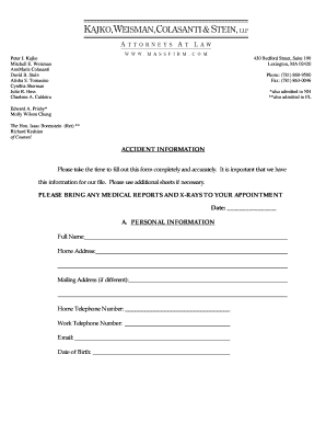 Accident Information Form