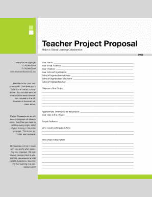 Teacher Project Proposal - bMabryOnlineorgb - mabryonline