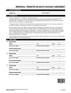 Individual Transfer on Death Account Agreement