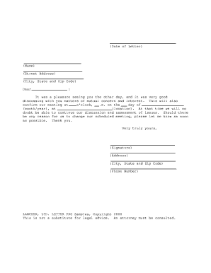 Confirmation Letter Template