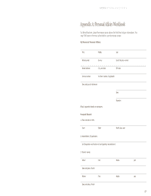 Personal Affairs Workbook