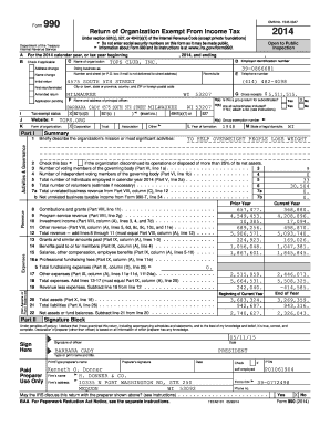Form 990 2014
