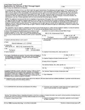 USPS Mail Delivery Agent Application