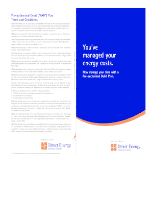 Pre-authorized Debit Plan Agreement