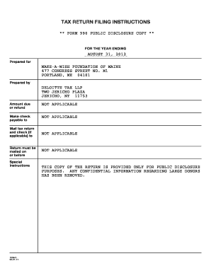 Form 990 Public Disclosure Copy