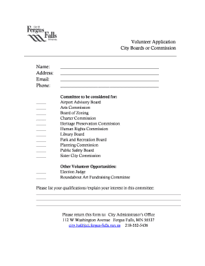 City Boards or Commission