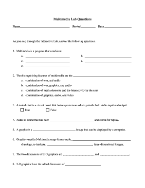 Multimedia Lab Questions