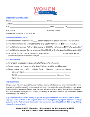 Restaurant booking form template - Cell Phone Alternate Phone - wisconsin wish