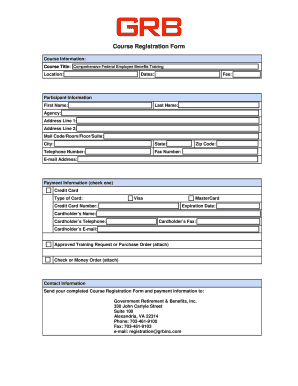 Course Registration Form