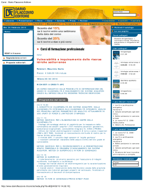 Vulnerabilit e inquinamento delle risorse Proposte