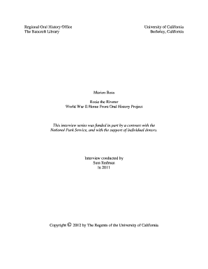 Regional Oral History Office