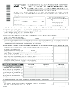 New York City LMREAP Credit Claim Form