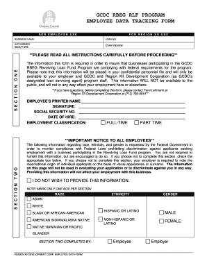 GCDC RBEG RLF PROGRAM EMPLOYEE DATA TRACKING FORM - region12cog