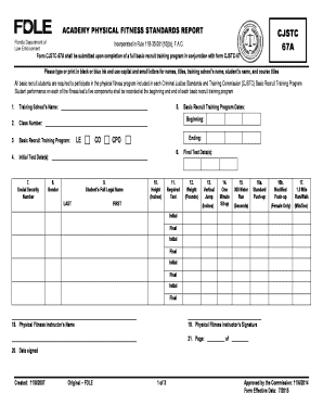 Florida Law Enforcement Physical Fitness Standards Report