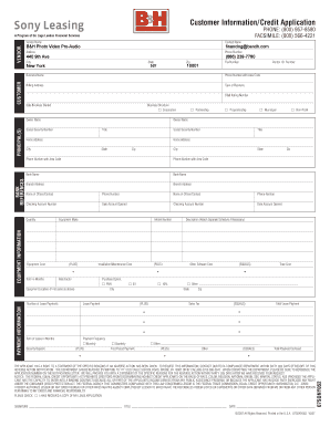 Credit Application Form