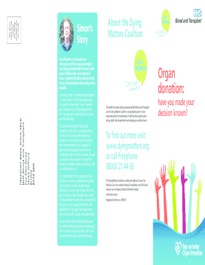 Organ Donation Registration Form