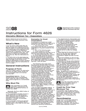 Instructions for Form 4626