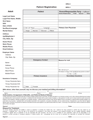 Patient Registration Form