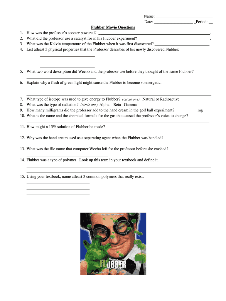 flubber movie questions and answers pdf Preview on Page 1