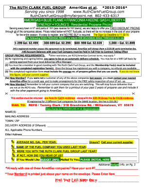 AmeriGas Propane Pricing Agreement