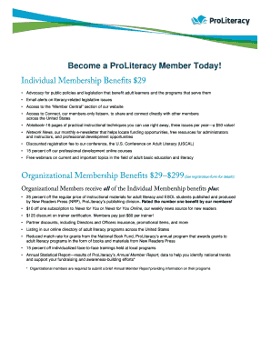 ProLiteracy Membership Registration Form