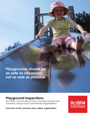 RoSPA Playground Inspection Order Form