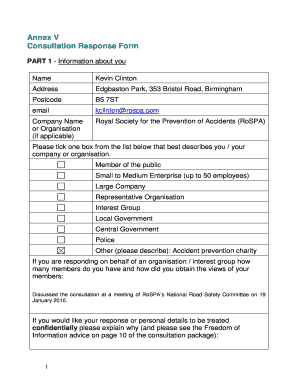 UK Consultation Response Form