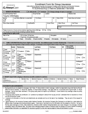 Group Insurance Enrollment Form