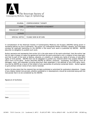 Journal Copyright Transfer Agreement