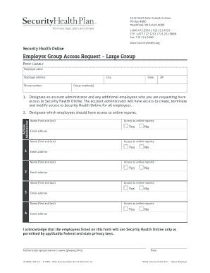 Employer Group Access Request Form