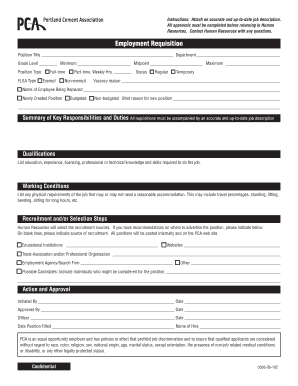 Employment Requisition Form