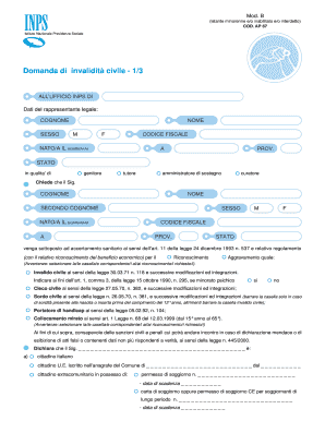 Domanda di invalidità civile