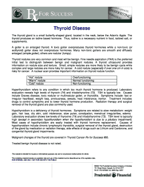 Thyroid Disease Underwriting Form