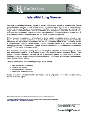 Interstitial Lung Disease Underwriting Form