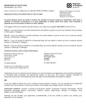 Registers of Scotland Identification Form