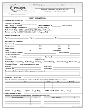Fleet Insurance Application